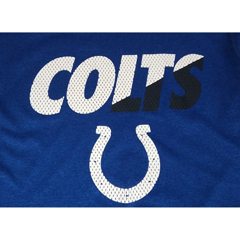 Nike Indianapolis Colts NFL Training Mens Small Blue Dri-FIT L/S Shirt